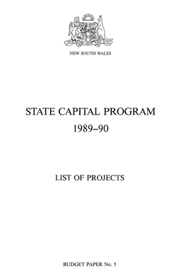 Bp5 State Capital Programs 1989-1990
