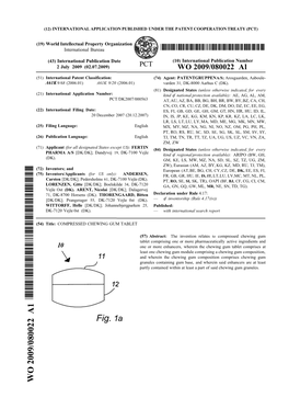 Fig. 1A COMPRESSED CHEWING GUM TABLET