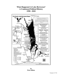 0 What Happened at Lake Berryessa 110718