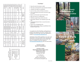 Central Park Trail Guide