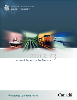 Annual Report to Parliament 2012-2013