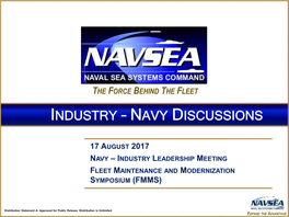 Industry – Navy Discussions
