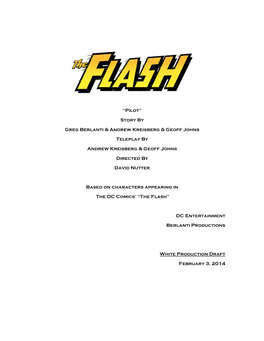 The Flash 101: Pilot 2014