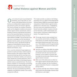 Lethal Violence Against Women and Girls and Women Against Violence Lethal Chapter of a Post-2015 Development 1