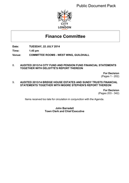 Finance Committee