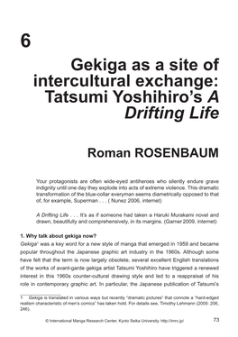 Tatsumi Yoshihiro's a Drifting Life