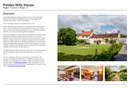 Polden Hills House Region: Glastonbury Sleeps: 16