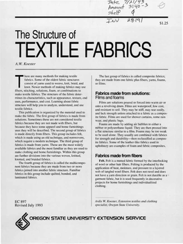 Textile Fabrics A.W