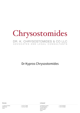Dr Kypros Chrysostomides