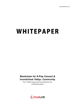 Blockchain for K-Pop Concert & Incentivised Hallyu Community