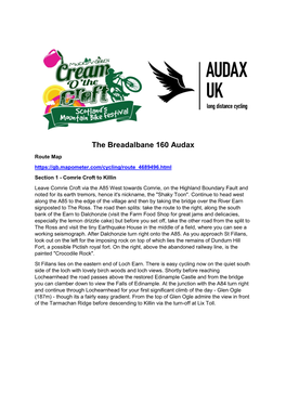 The Breadalbane 160 Audax