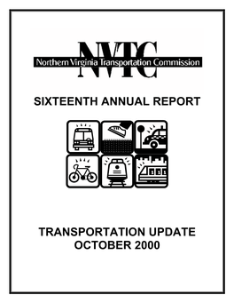 Sixteenth Annual Report Transportation Update