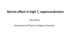 Nernst Effect in High-Tc Superconductors