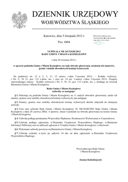 Uchwała Nr 143/XXIII/2012 Z Dnia 20 Września 2012 R