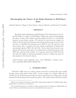 Disentangling the Nature of the Radio Emission in Wolf Rayet Stars