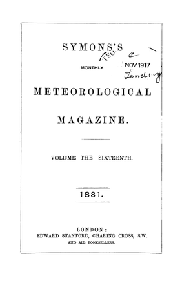 Symons's Meteorological