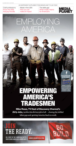 Dirty Jobs, Tackles His Dirtiest Job of All — Closing the Skilled Labor Gap and Getting America Back to Work