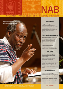 NAB Newsletter of African Studies at the University of Bayreuth