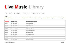 Liva Music Library