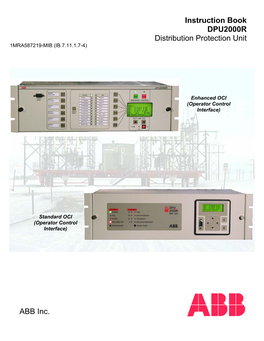 DPU200R Instruction Booklet