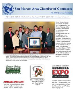 Fall 2009 Quarterly Newsletter