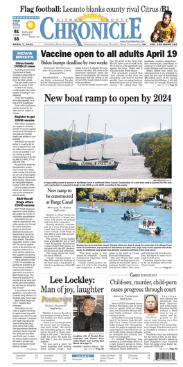 New Boat Ramp to Open by 2024 Total of 679 Hospitalized