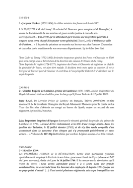 Le Célèbre Ministre Des Finances De Louis XVI. LS 22/07/1777 À M. De Limay1. I