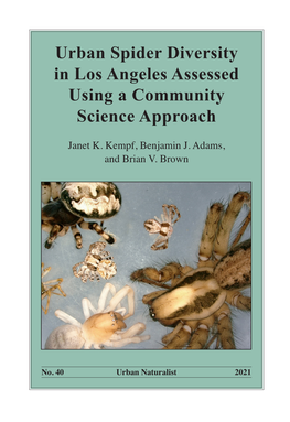 Urban Spider Diversity in Los Angeles Assessed Using a Community Science Approach