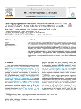 Assessing Phylogenetic Information to Reveal Uncertainty in Historical