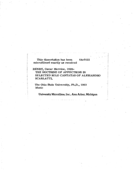 University Microfilms, Inc., Ann Arbor, Michigan Copyright By