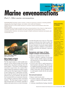 Other Marine Envenomations