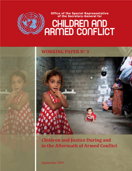 Children and Justice During and in the Aftermath of Armed Conflict