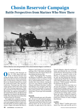 Chosin Reservoir Campaign Battle Perspectives from Marines Who Were There COURTESY of OLIVER SMITH COLLECTION, P
