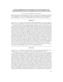 19 Spatial Distribution of Nematode Population