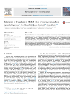 Estimation of Drug Abuse in 9 Polish Cities by Wastewater Analysis