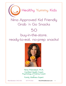 50 Nina Approved Kid Friendly Grab 'N Go Snacks