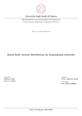 Earth Fault Current Distribution on Transmission Networks