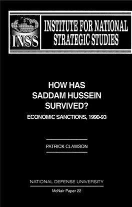 How Has Saddam Hussein Survived? Economic Sanctions, 1990-93