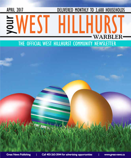 THE OFFICIAL WEST HILLHURST COMMUNITY NEWSLETTER Contents