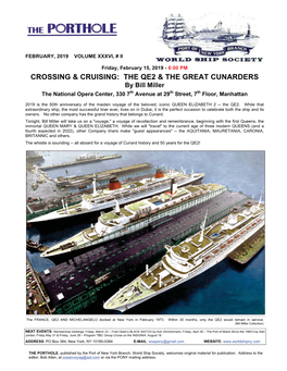 Crossing & Cruising: the Qe2 & the Great Cunarders