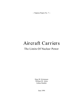 Aircraft Carriers: the Limits of Nuclear Power