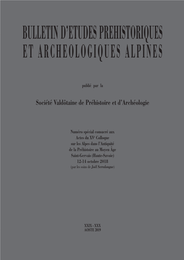Bulletin D'etudes Prehistoriques Et