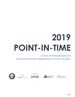 2019 Point-In-Time Count of Homelessness in Portland