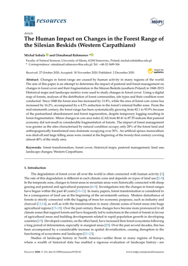 The Human Impact on Changes in the Forest Range of the Silesian Beskids (Western Carpathians)