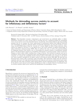 Methods for Detrending Success Metrics to Account for Inflationary