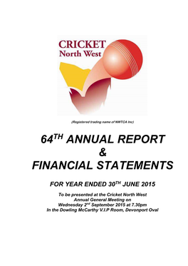 64 Annual Report & Financial Statements