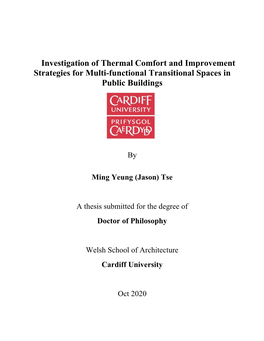 Investigation of Thermal Comfort and Improvement Strategies for Multi-Functional Transitional Spaces in Public Buildings