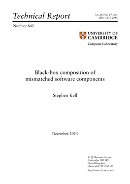 Black-Box Composition of Mismatched Software Components