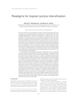 Paradigms for Tropical Cyclone Intensification