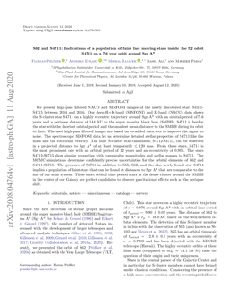 Arxiv:2008.04764V1 [Astro-Ph.GA] 11 Aug 2020